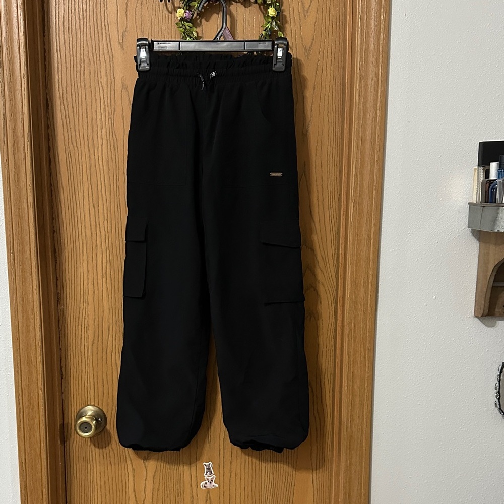 Black parachute Pants